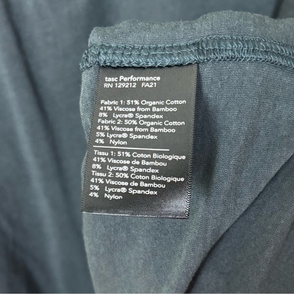 Tasc Bamboo 1/4 Zip Men’s Sz Medium Performance Technology Black Long Sleeve - Picture 5 of 6